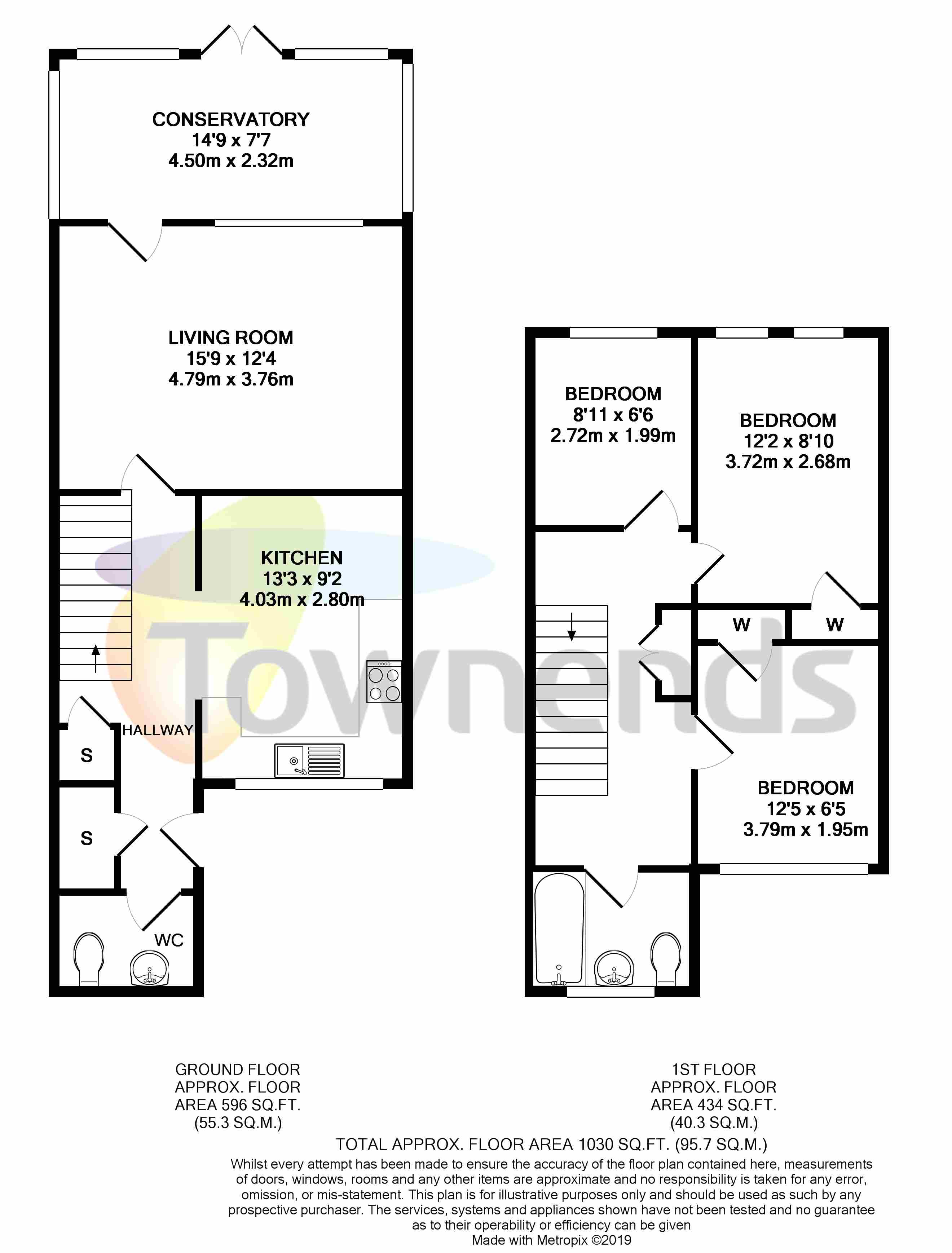 3 Bedrooms Terraced house for sale in Farrier Close, Sunbury-On-Thames, Middlesex TW16