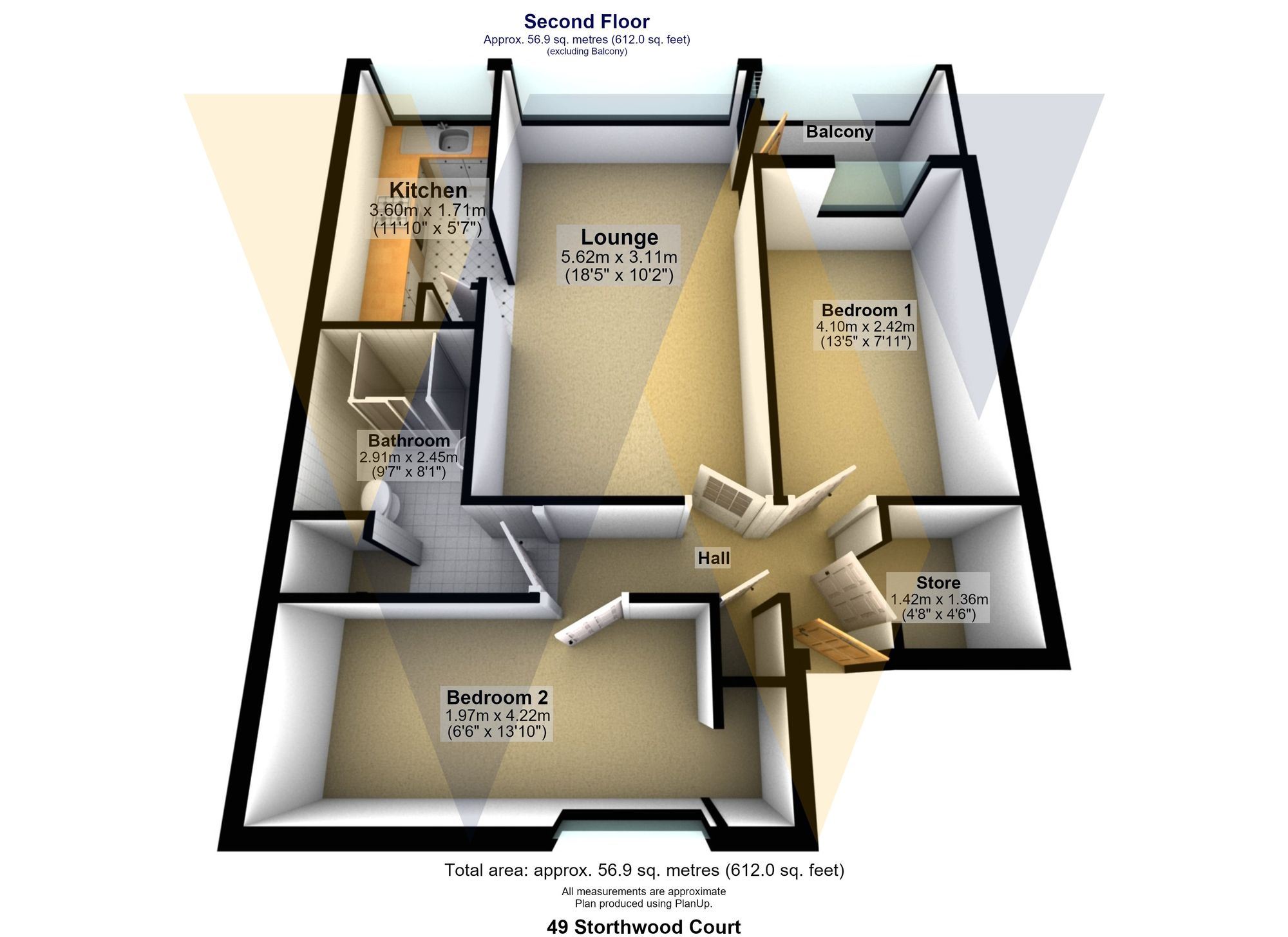 49 Storthwood Court, Sheffield floorplan