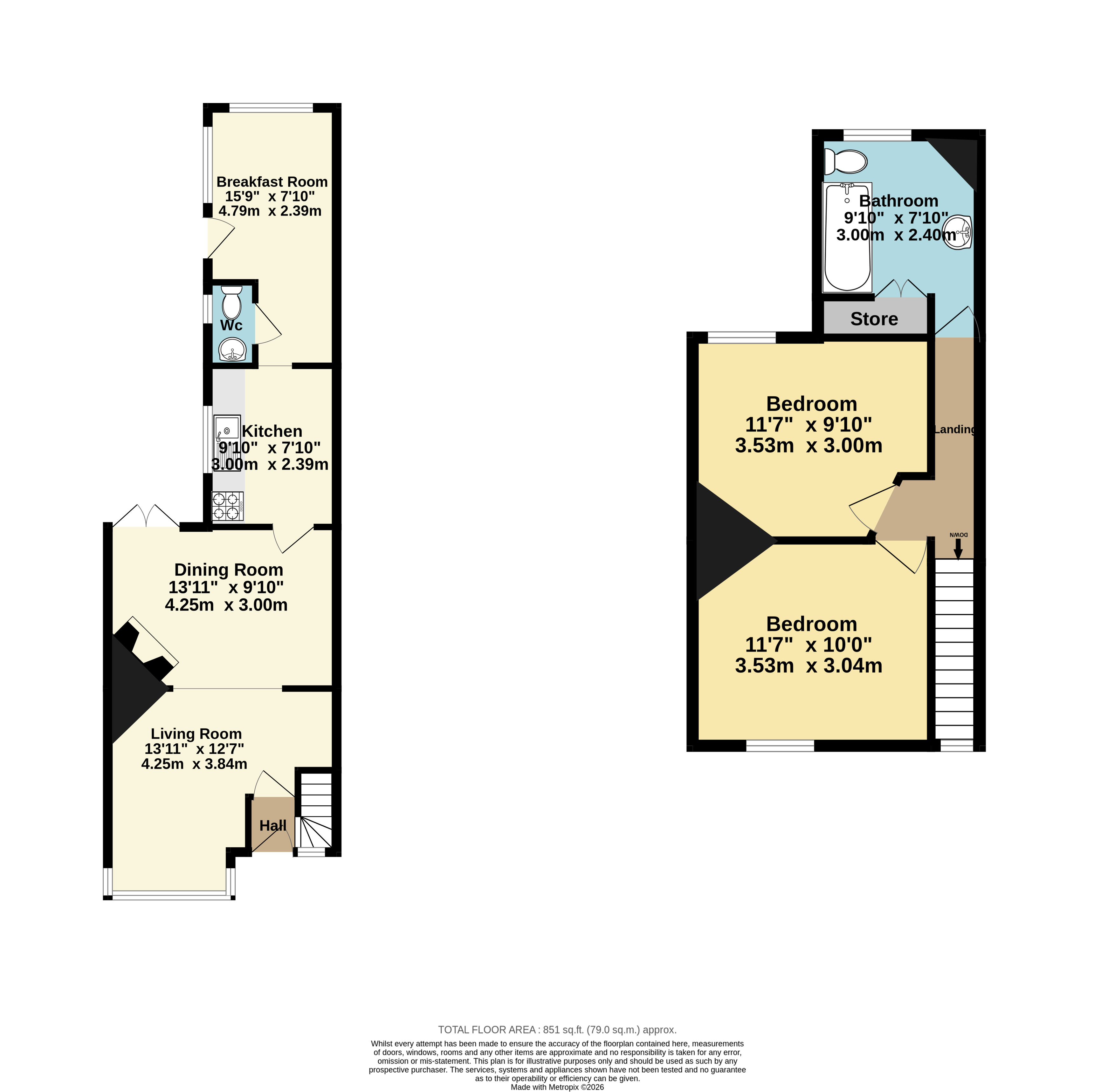 4, Castle Cottages, Kent floorplan
