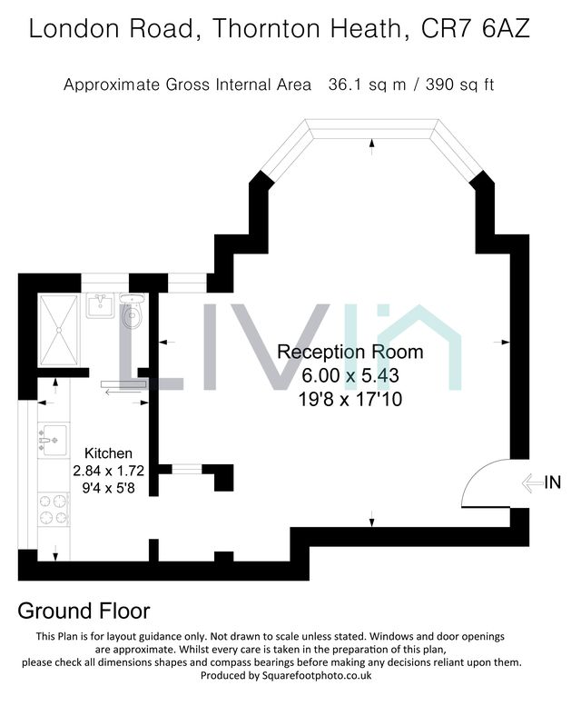Flat 1, Thornton Heath floorplan