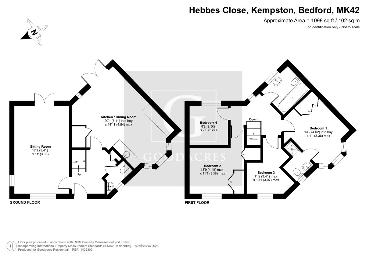 15 Hebbes Close, Bedford floorplan