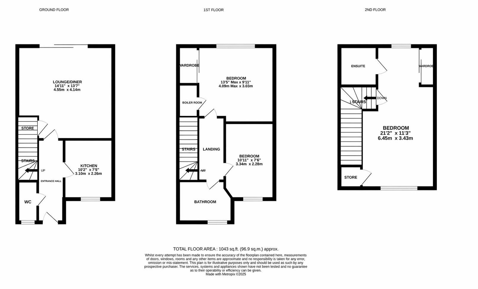 48, Pyle Close, Addlestone floorplan