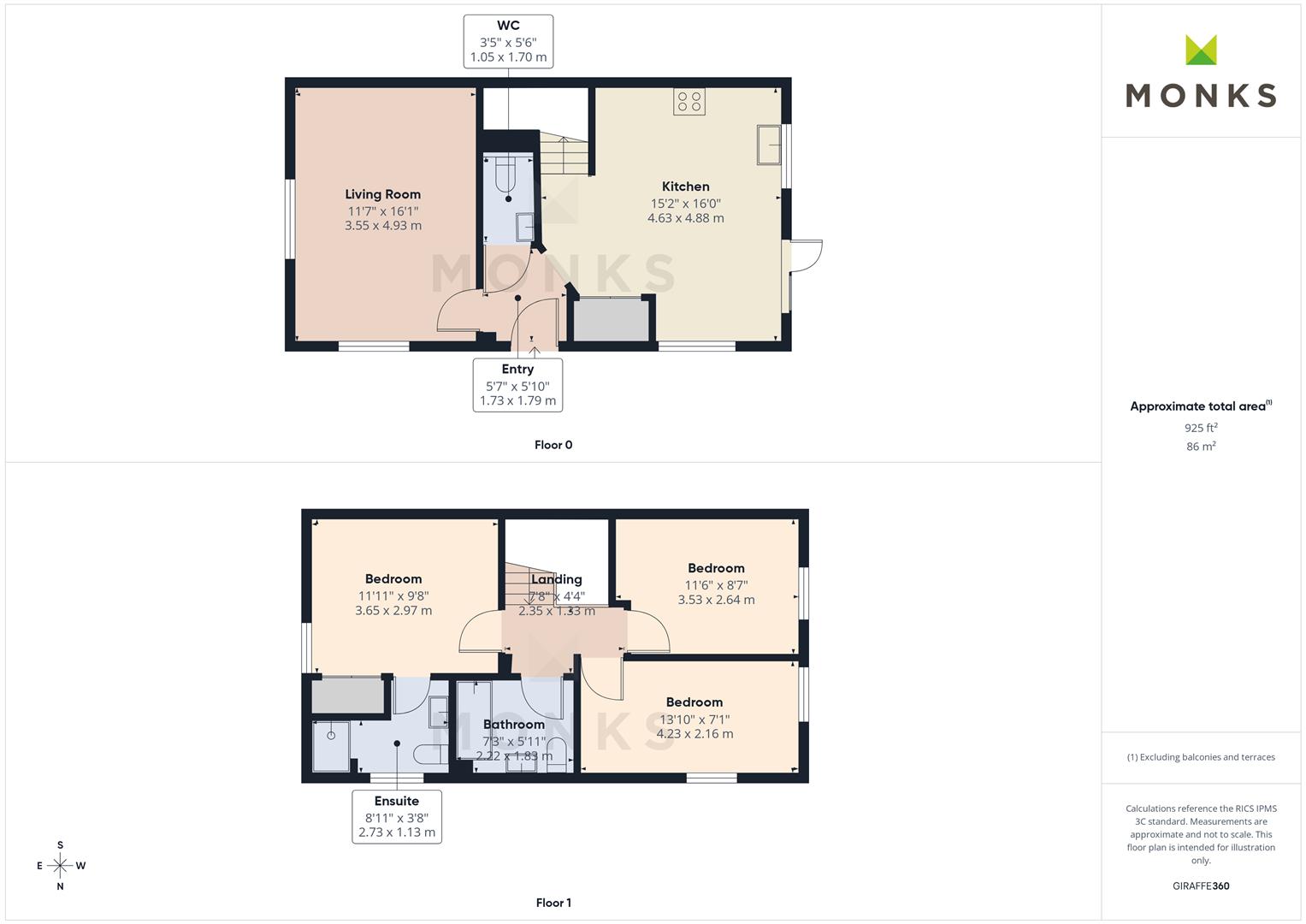 17, Penrhos Court, Whittington floorplan