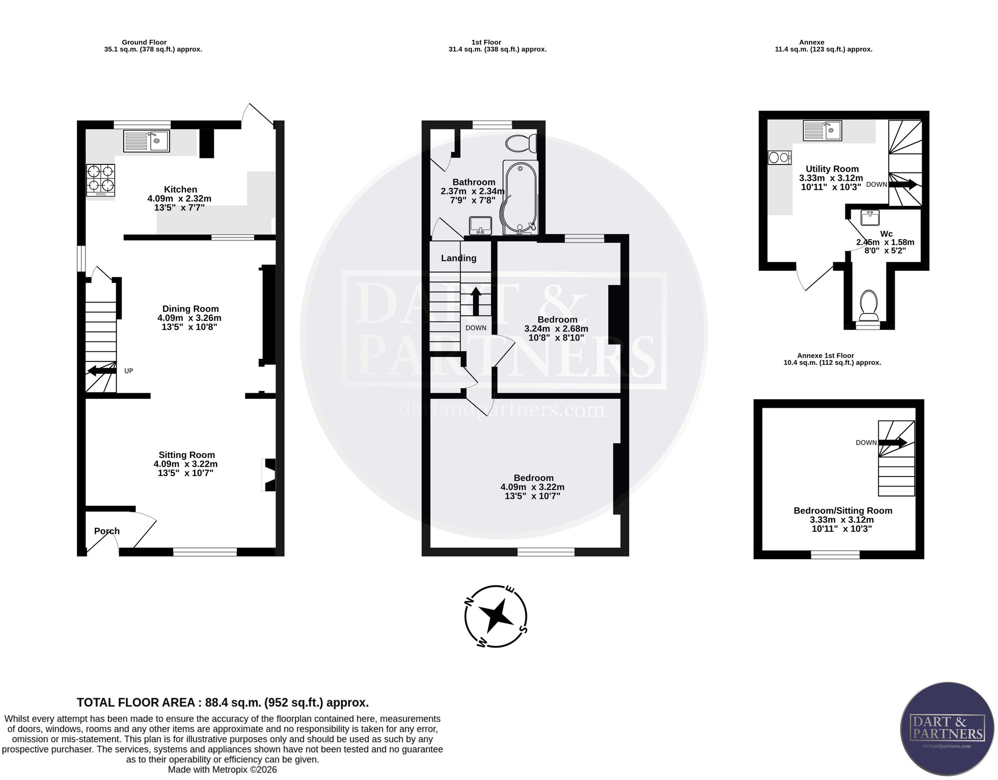 11 Badlake Hill, Dawlish floorplan