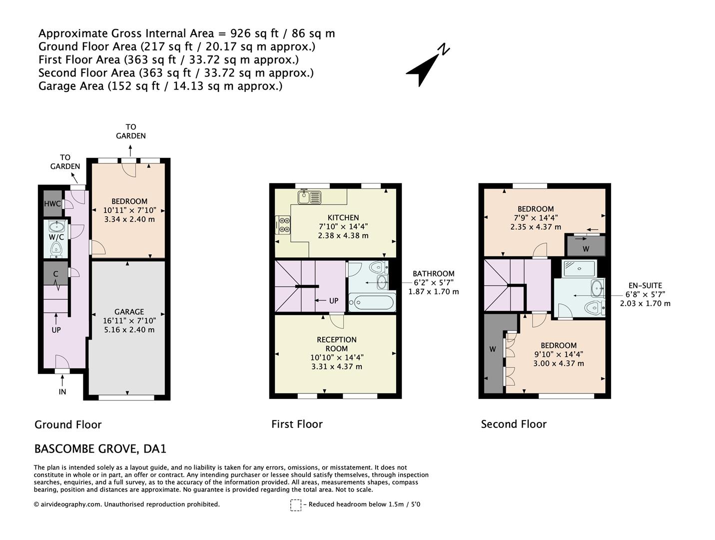 87, Bascombe Grove, Dartford floorplan