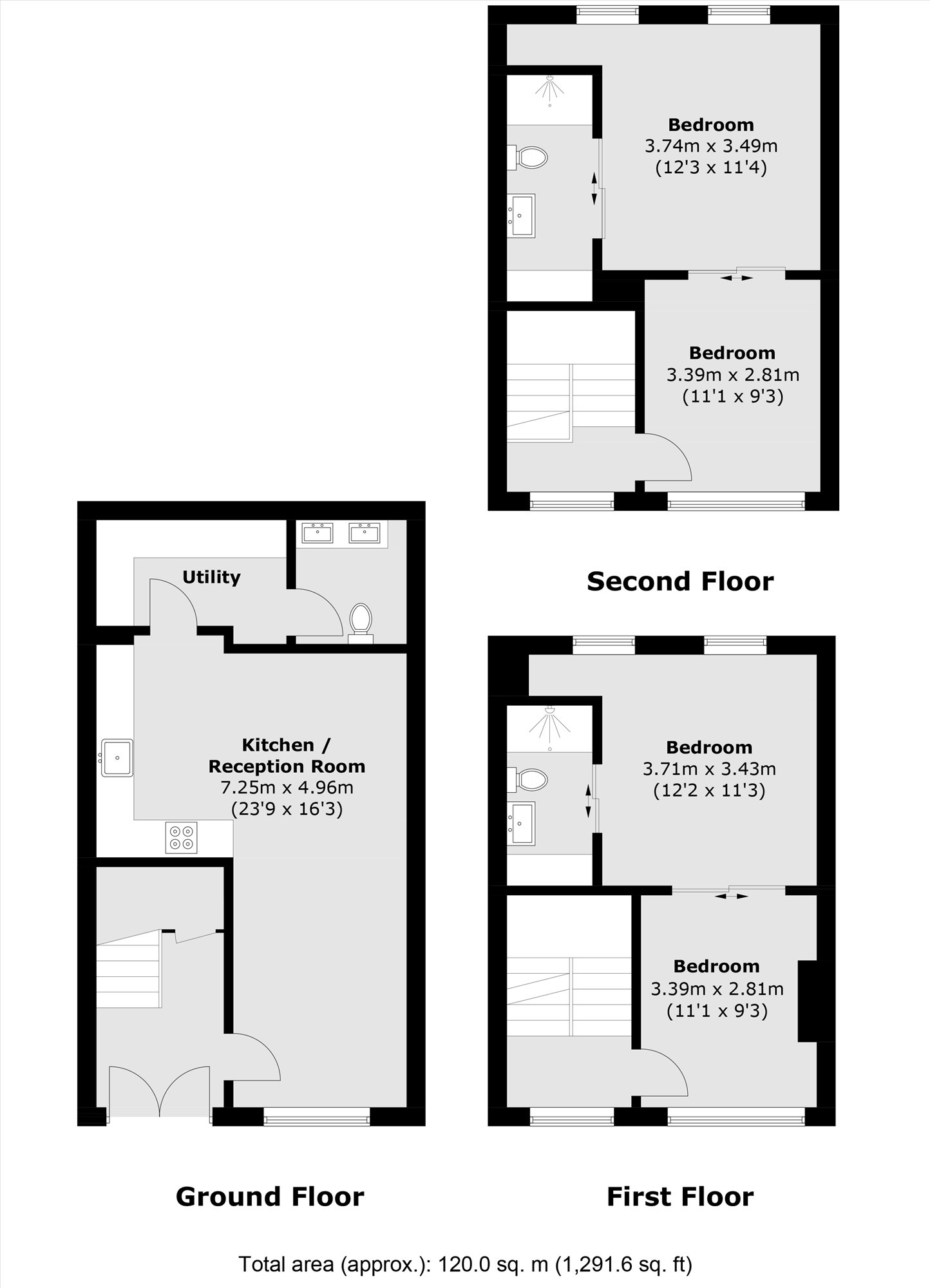 1, Motley Avenue, London floorplan