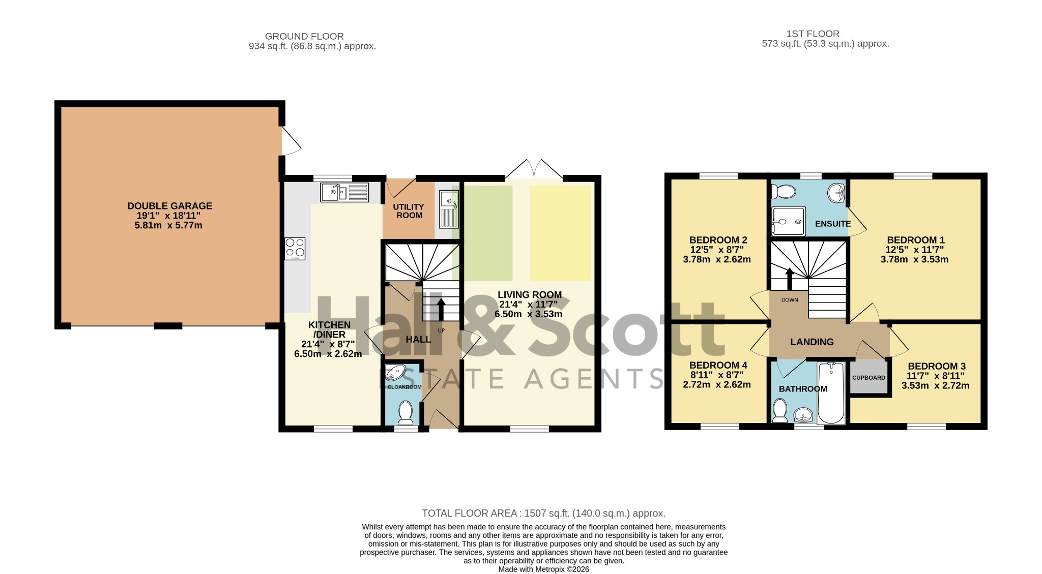 45 Post Coach Way, Cranbrook, Exeter floorplan