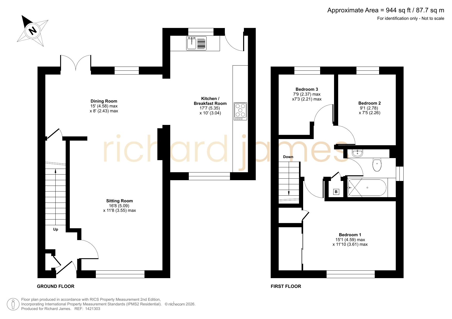 7, Danestone Close, Swindon floorplan