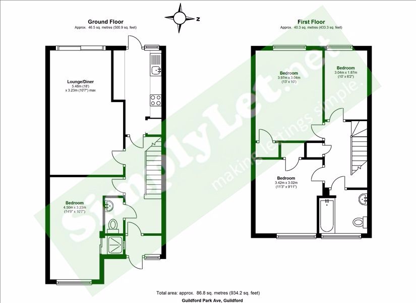 4 Bedrooms Semi-detached house to rent in Guildford Park Avenue, Guildford GU2