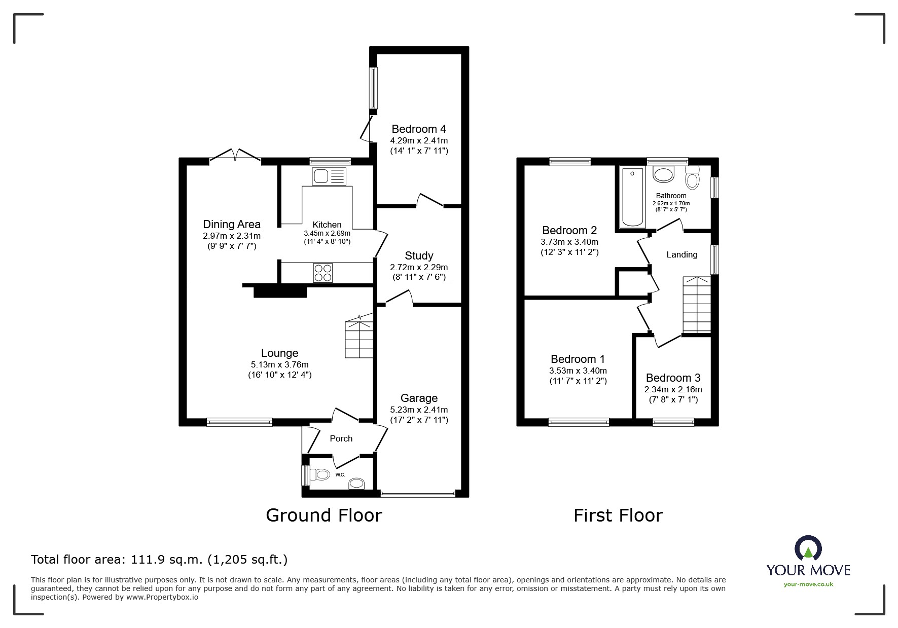 8, Emerson Close, Leicestershire floorplan