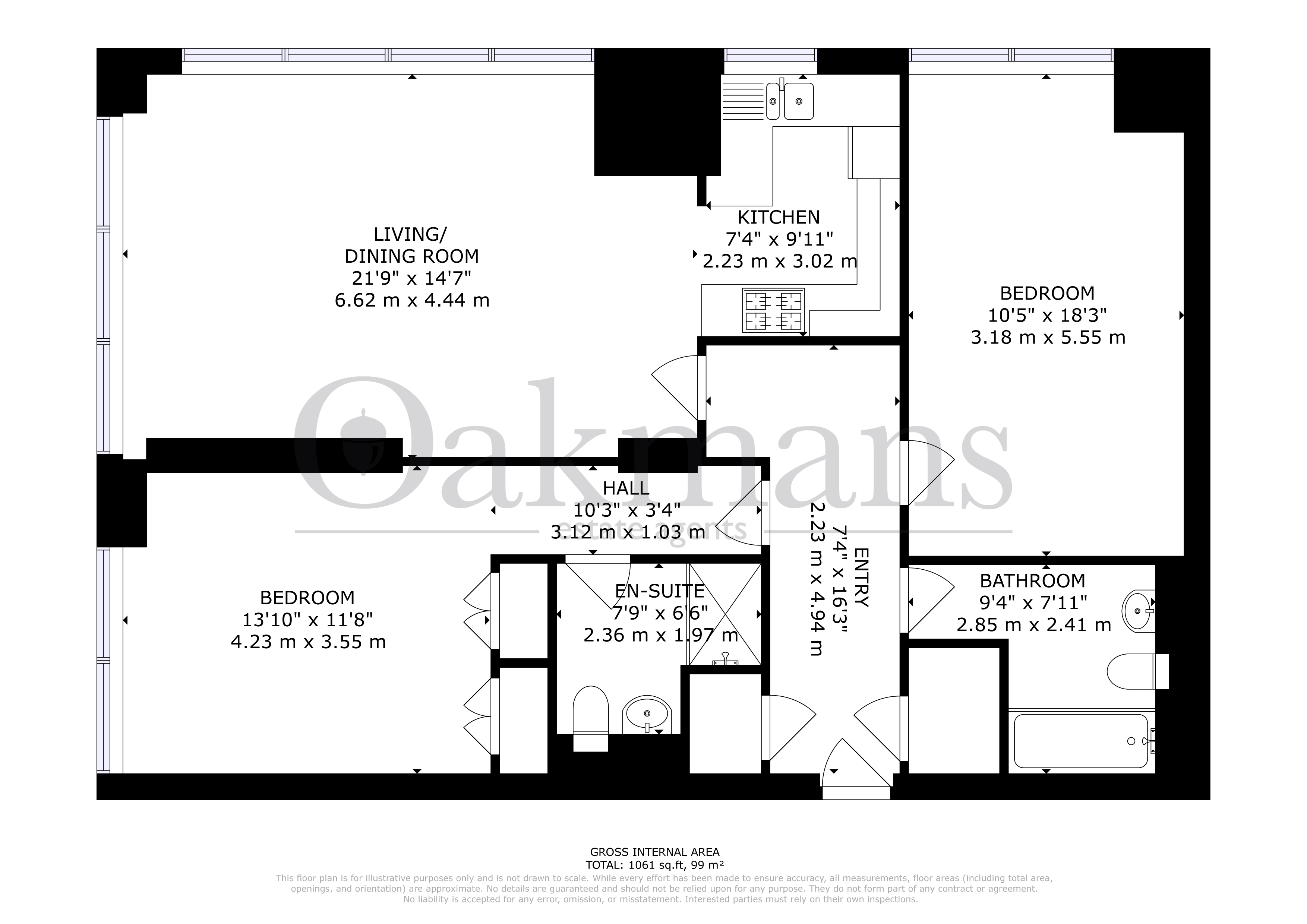 APARTMENT 6, QUEENS COLLEGE CHAMBER, BIRMINGHAM floorplan