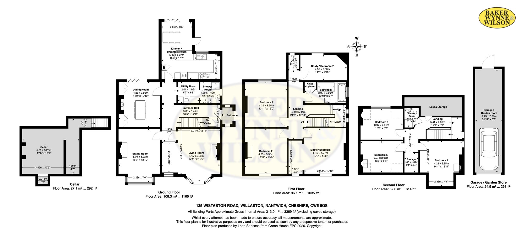 135 Wistaston Road, Nantwich floorplan