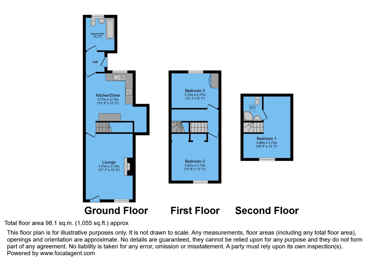 35, Church Street North, Chesterfield floorplan