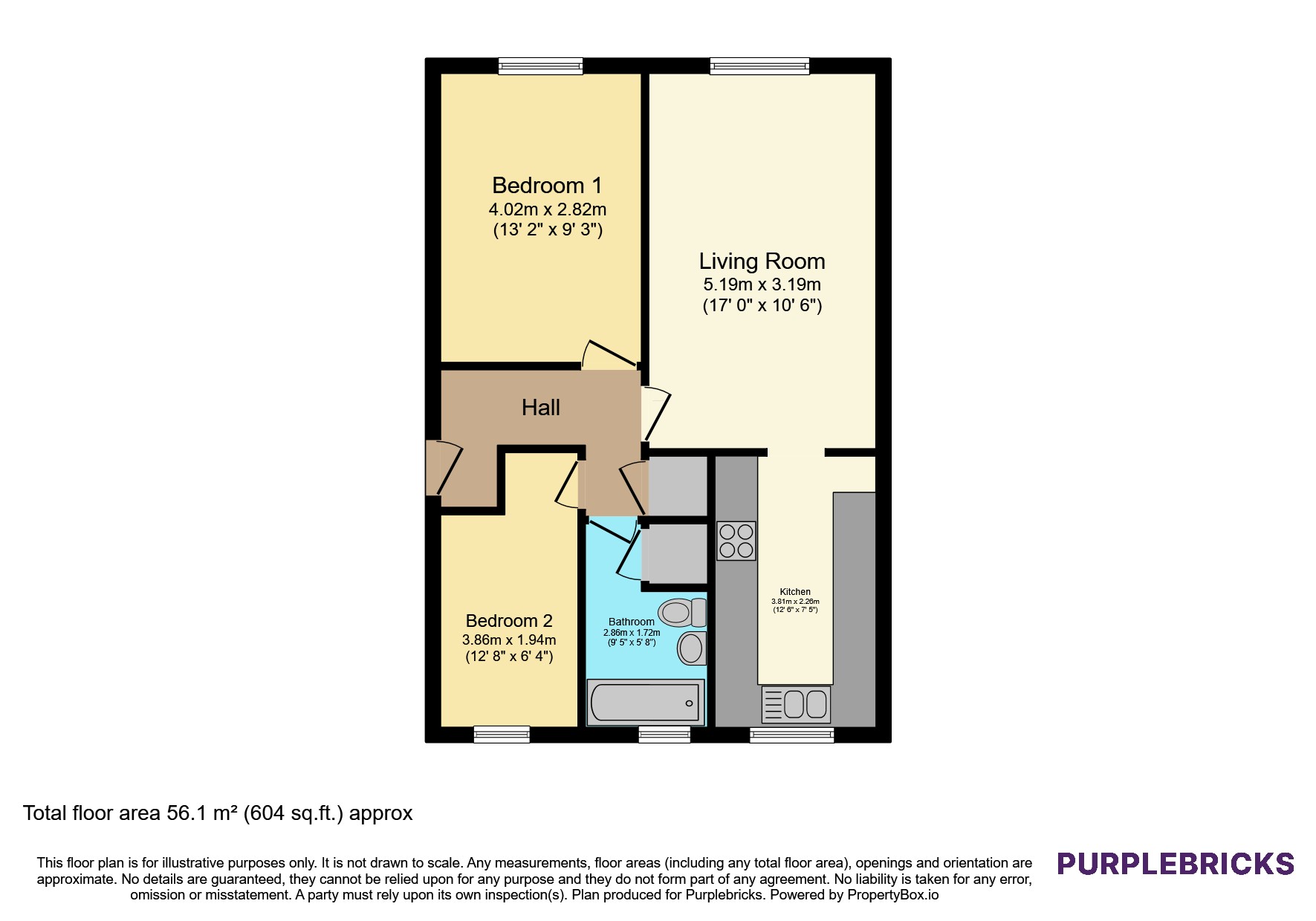21, Grove Court, Arlesey floorplan