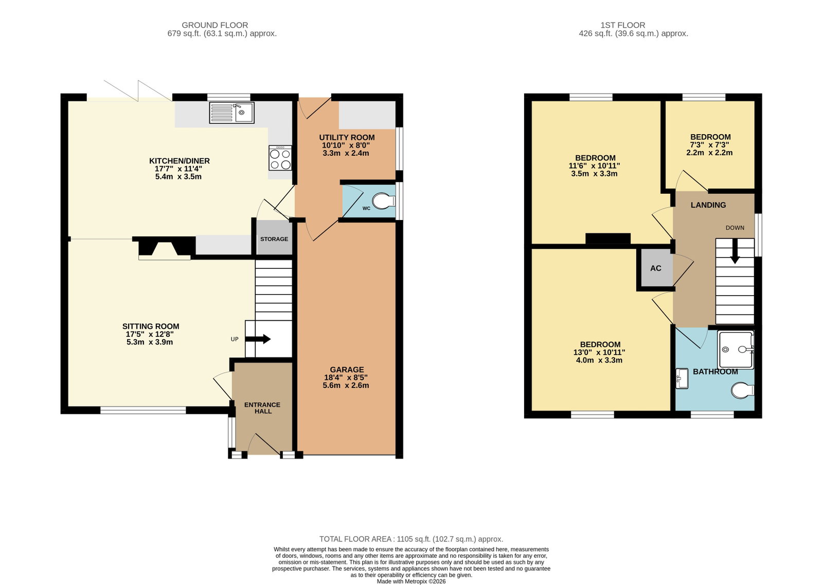 67, Charles Way, Malvern floorplan