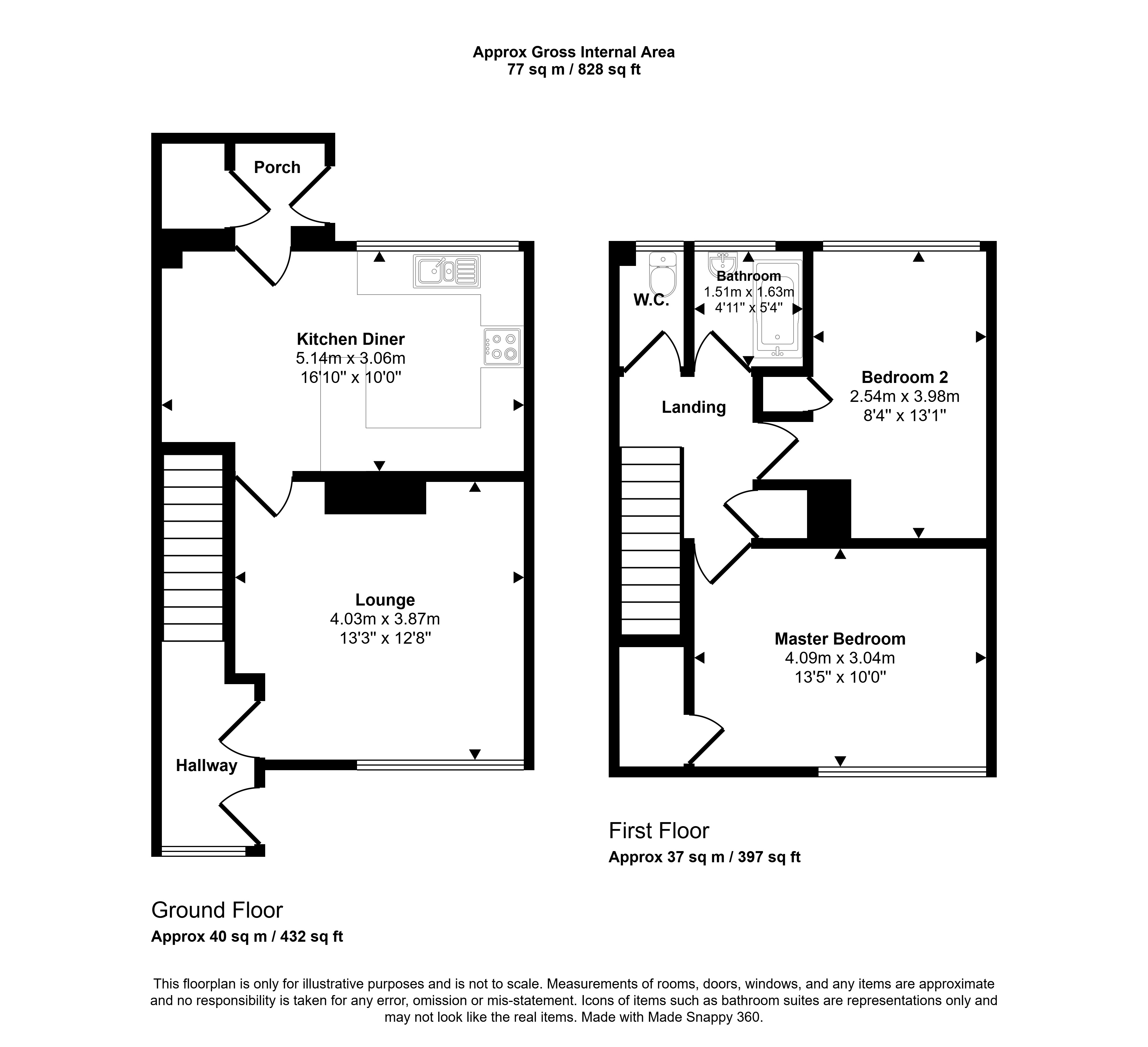 61, Tennyson Gardens, Stanley floorplan