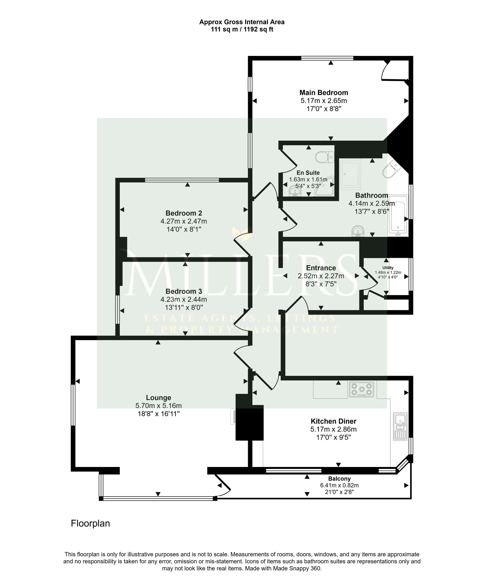 Flat 2, Leylands, Cromer floorplan