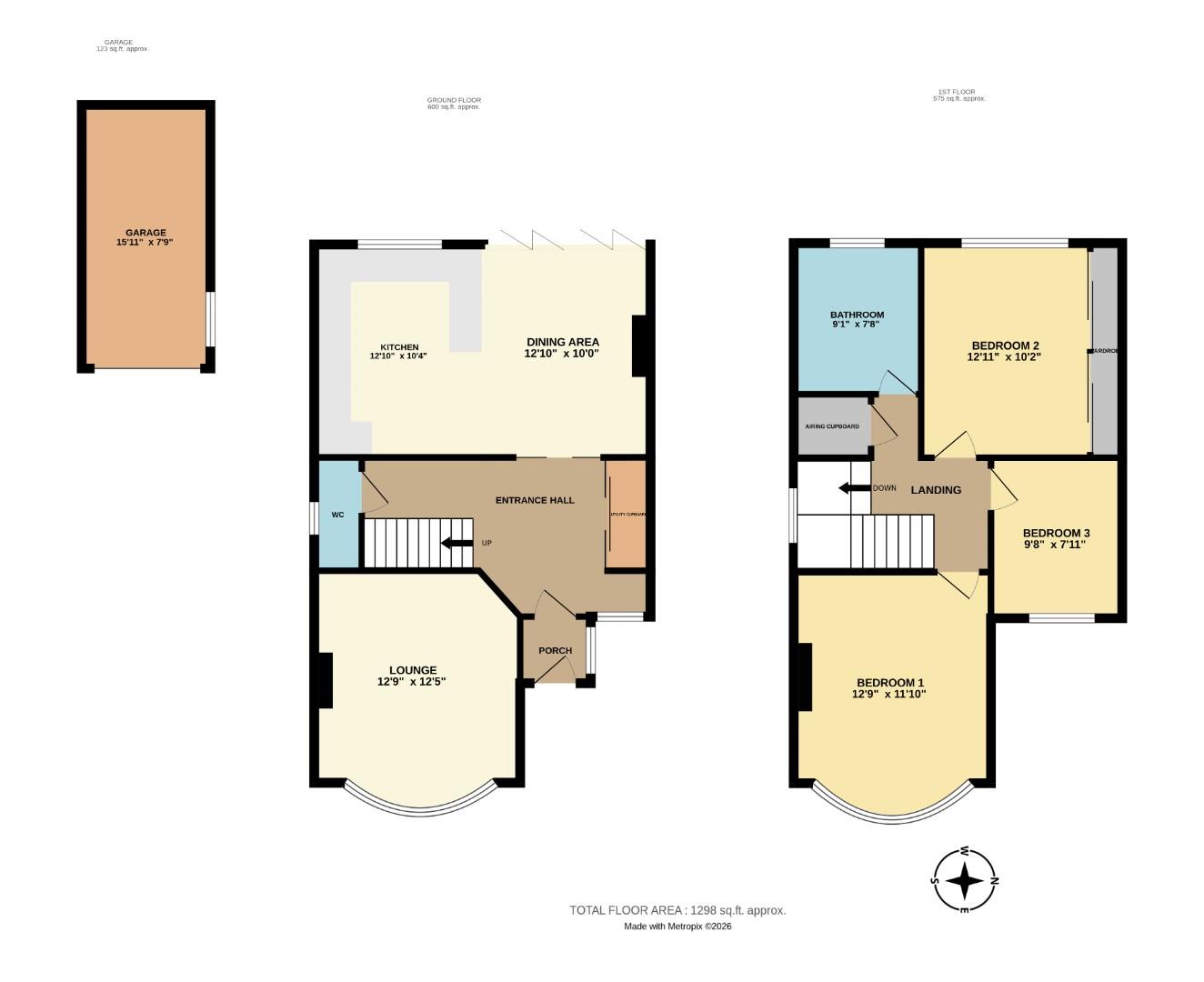 57, Quorn Gardens, Leigh-On-Sea floorplan