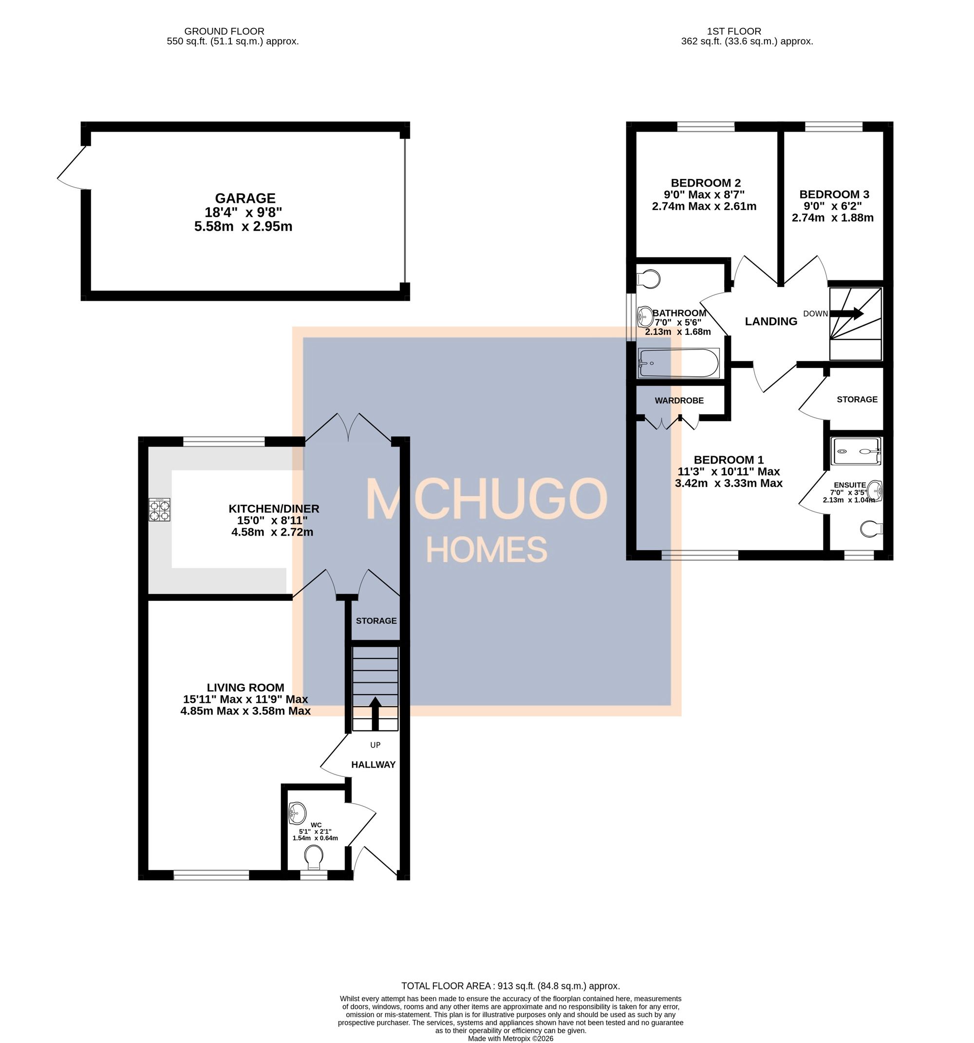 27 Brook Way, Birmingham floorplan