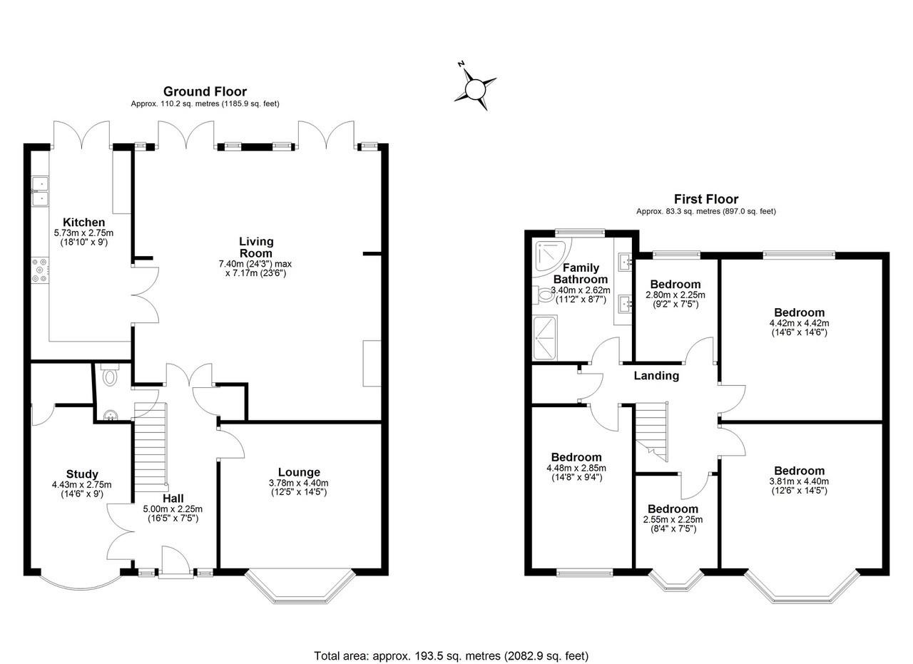 32, Great North Road, New Barnet floorplan