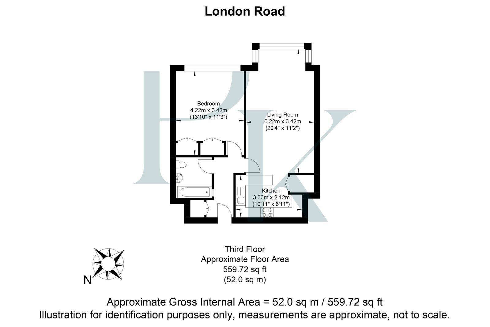 18 The Priory, London Road, Brighton floorplan