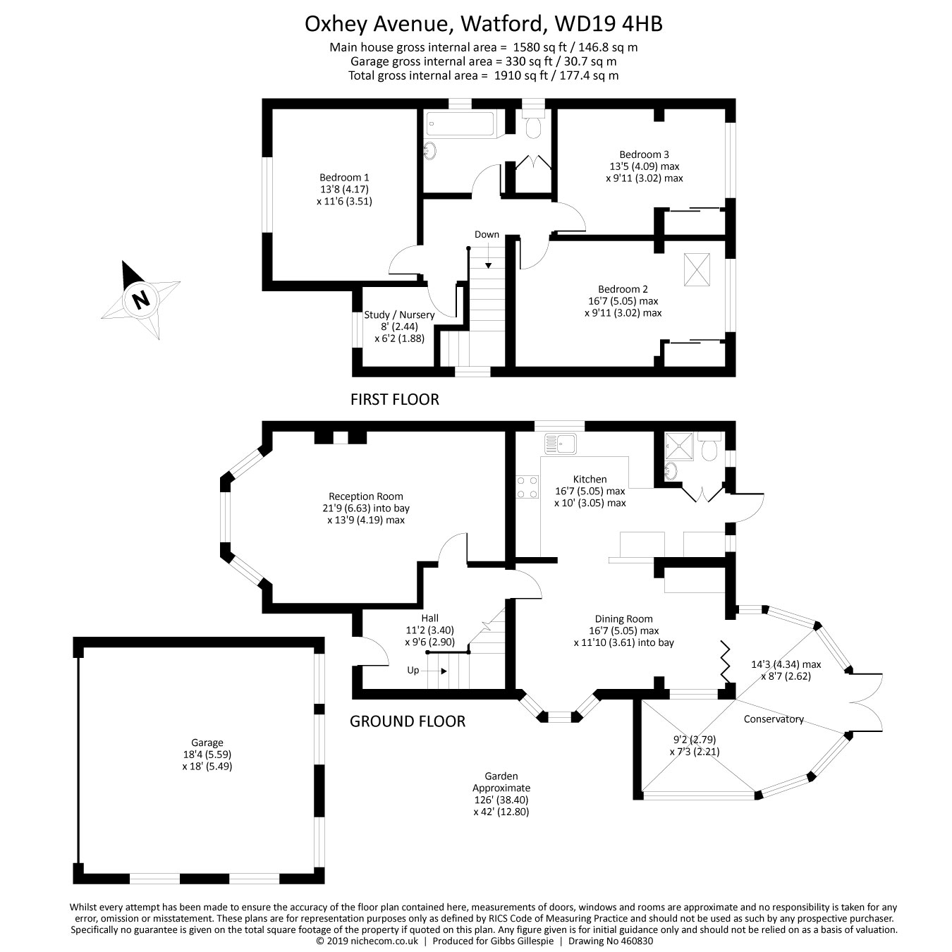 3 Bedrooms Detached house for sale in Oxhey Avenue, Watford WD19