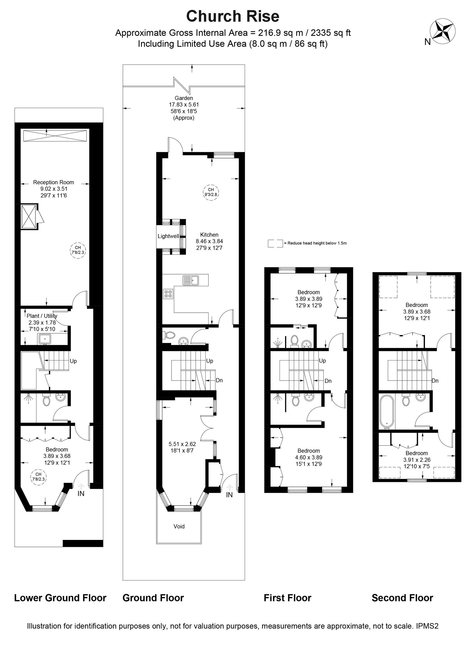 25a, Church Rise, London floorplan