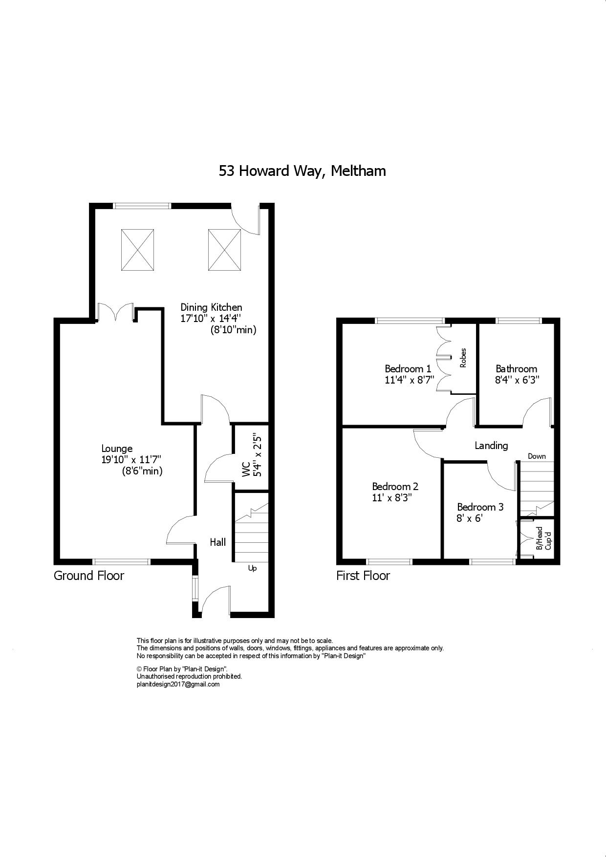 53, Howard Way, Holmfirth floorplan