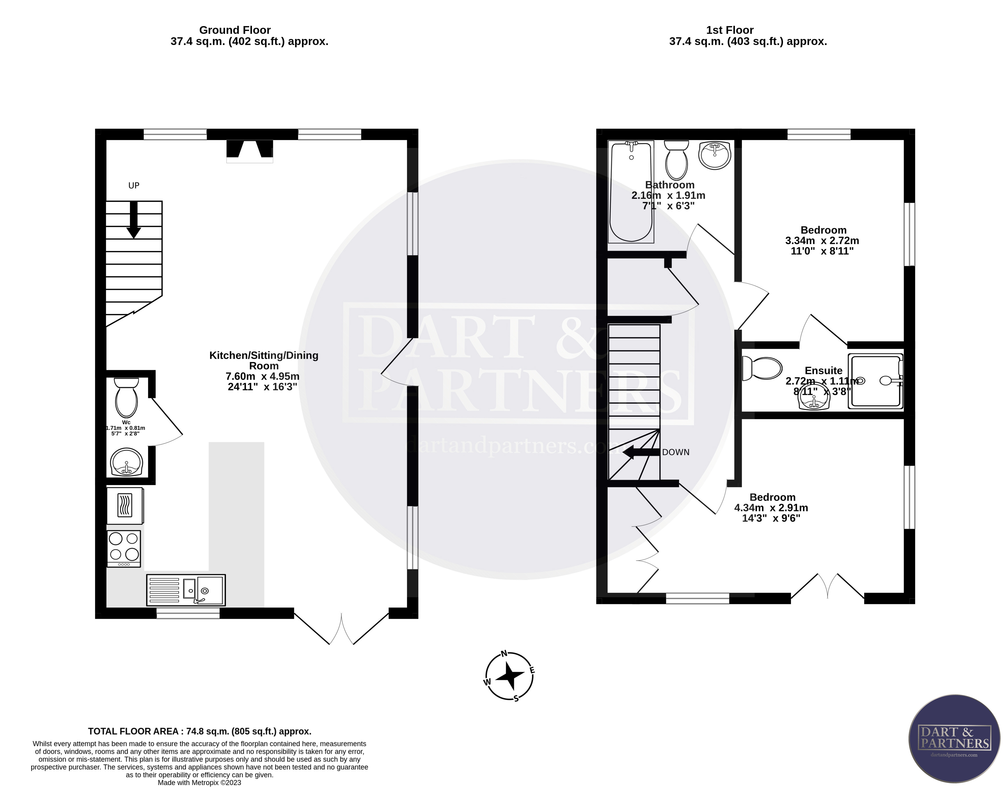 Second Drive, Teignmouth TQ14, 2 bedroom semidetached house for sale