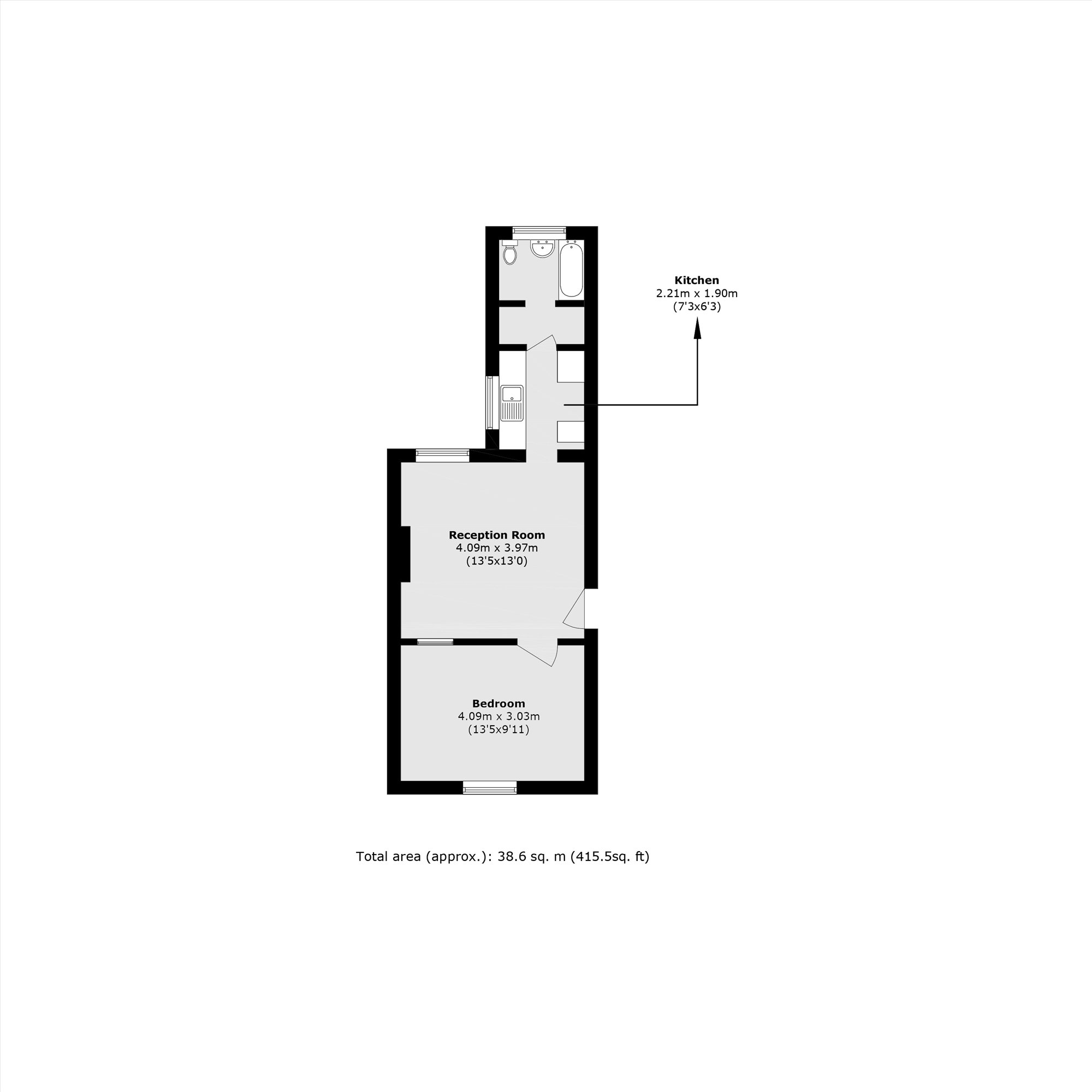 18A, Milton Road, Hampton floorplan