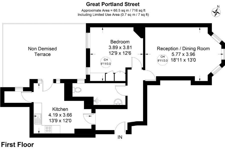 Great Portland Street, London floorplan
