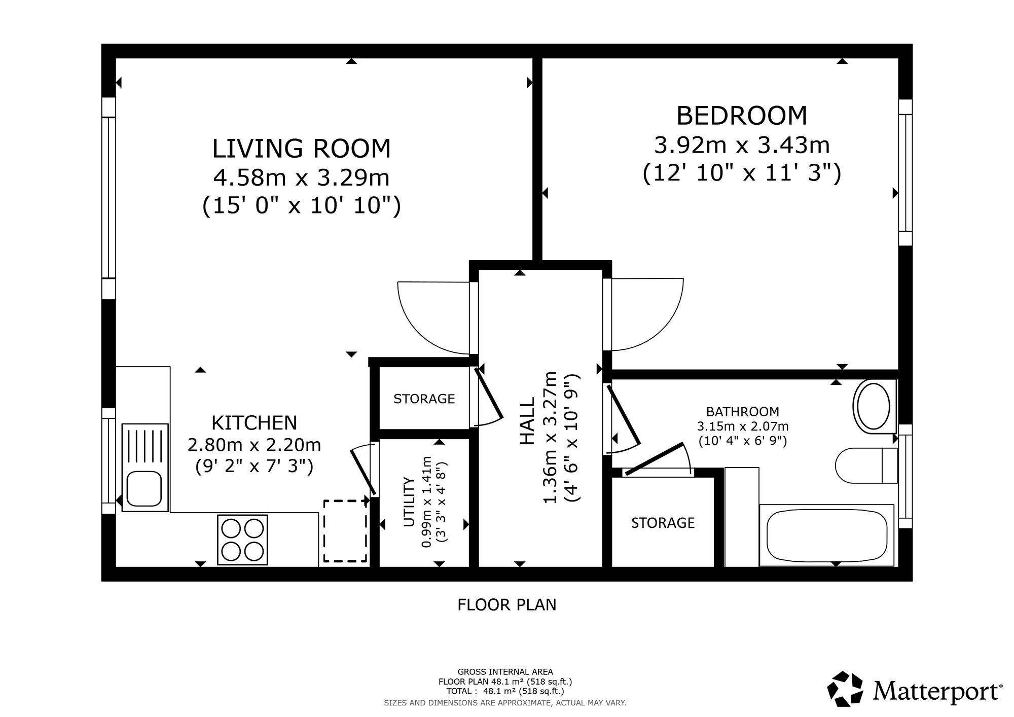 Flat 5, 70 Strathblane Road, Glasgow floorplan