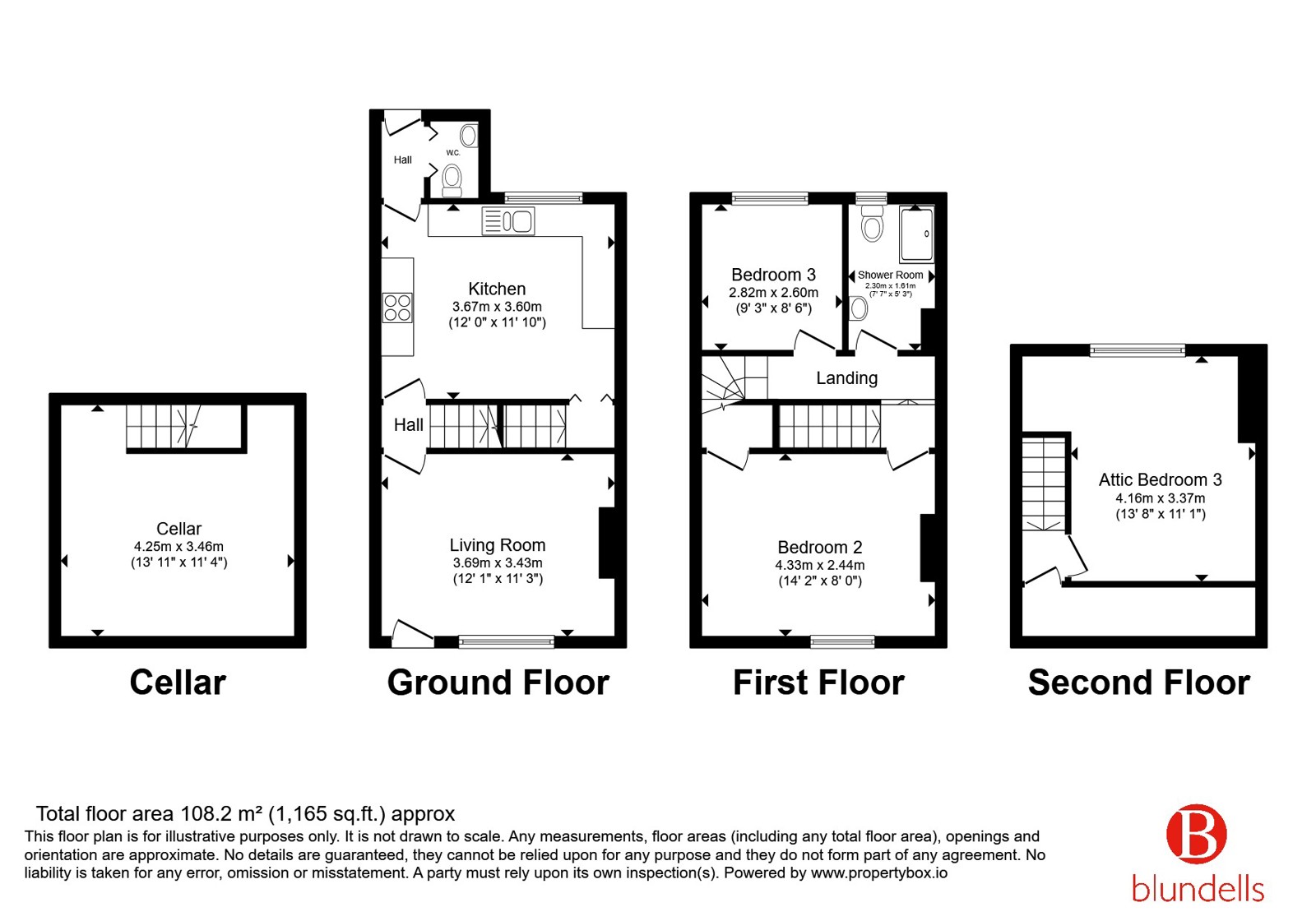 264, Lancing Road, Sheffield floorplan