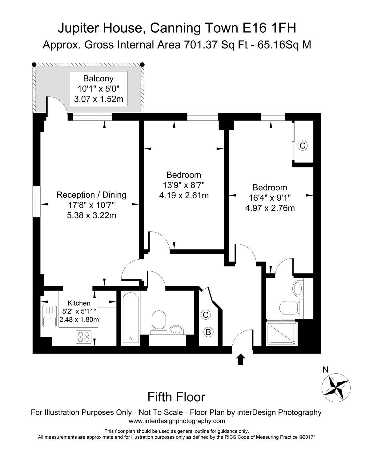 2 Bedrooms Flat for sale in Jupiter House, Turner Street, Canning Town, London E16