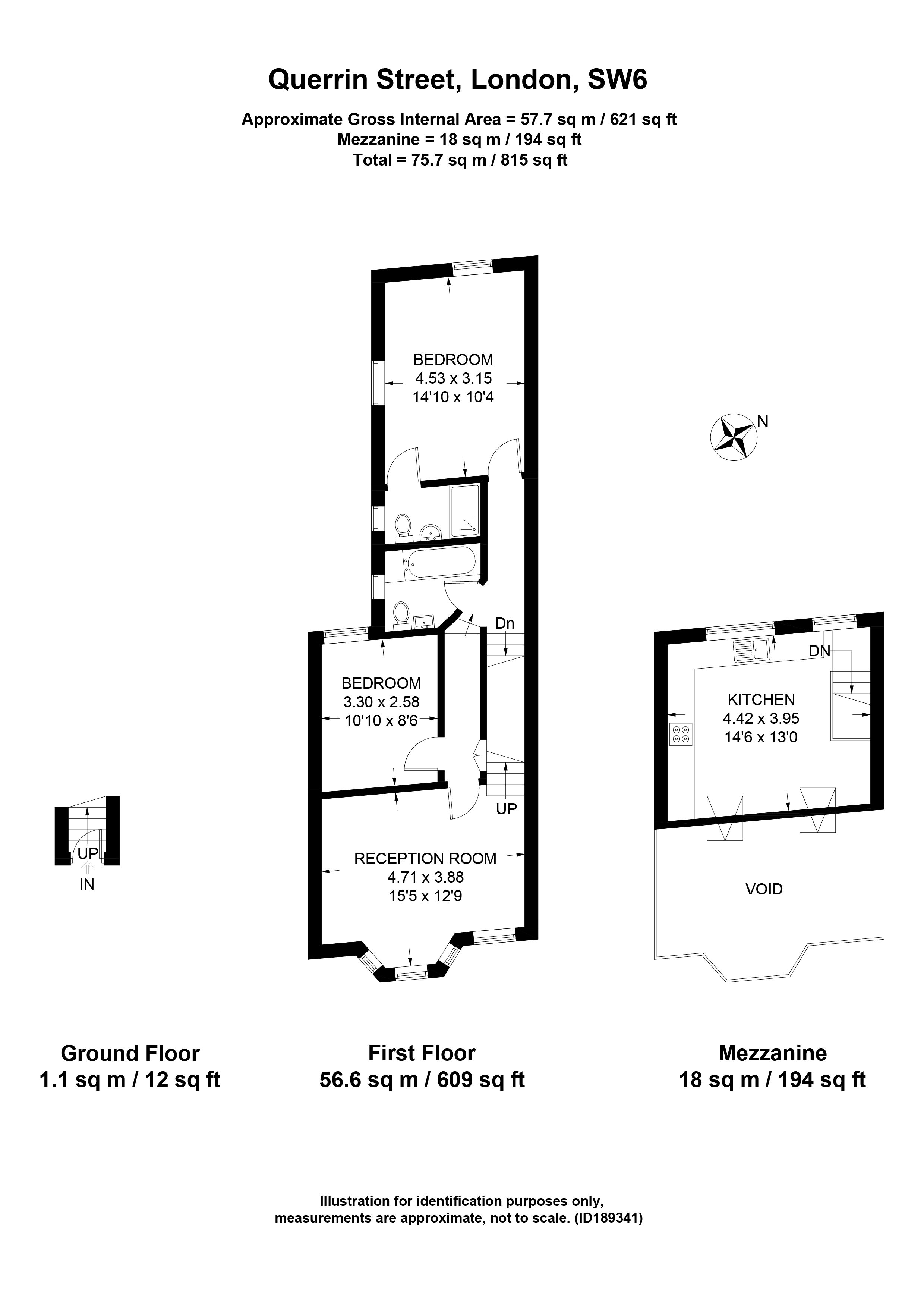 2 Bedrooms Maisonette to rent in Querrin Street, London SW6