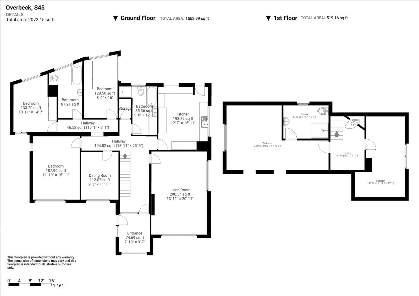 Overbeck, Cripton Lane, Chesterfield floorplan