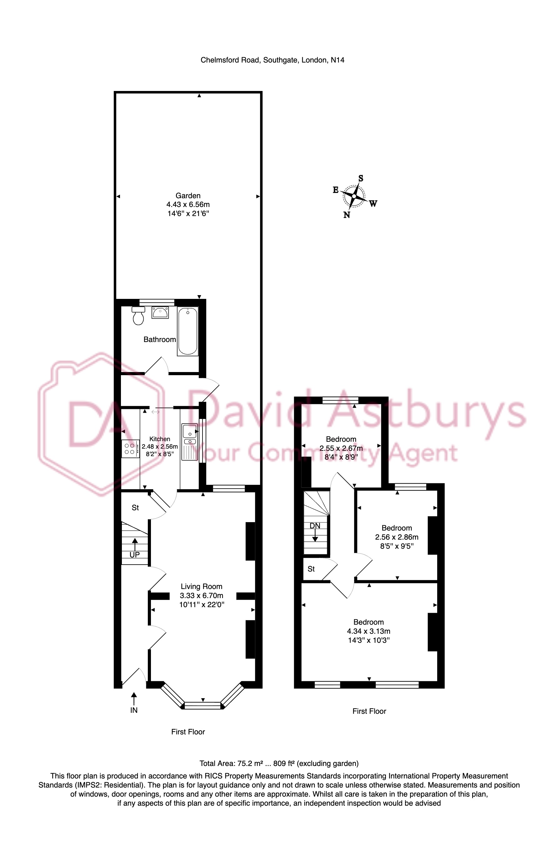 18, Chelmsford Road, Southgate, London floorplan