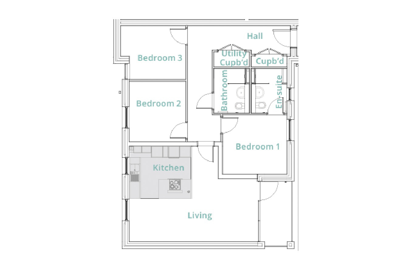 Apartment 1, 2 Pennycress Court,, Beechwood Park, Cheltenham floorplan