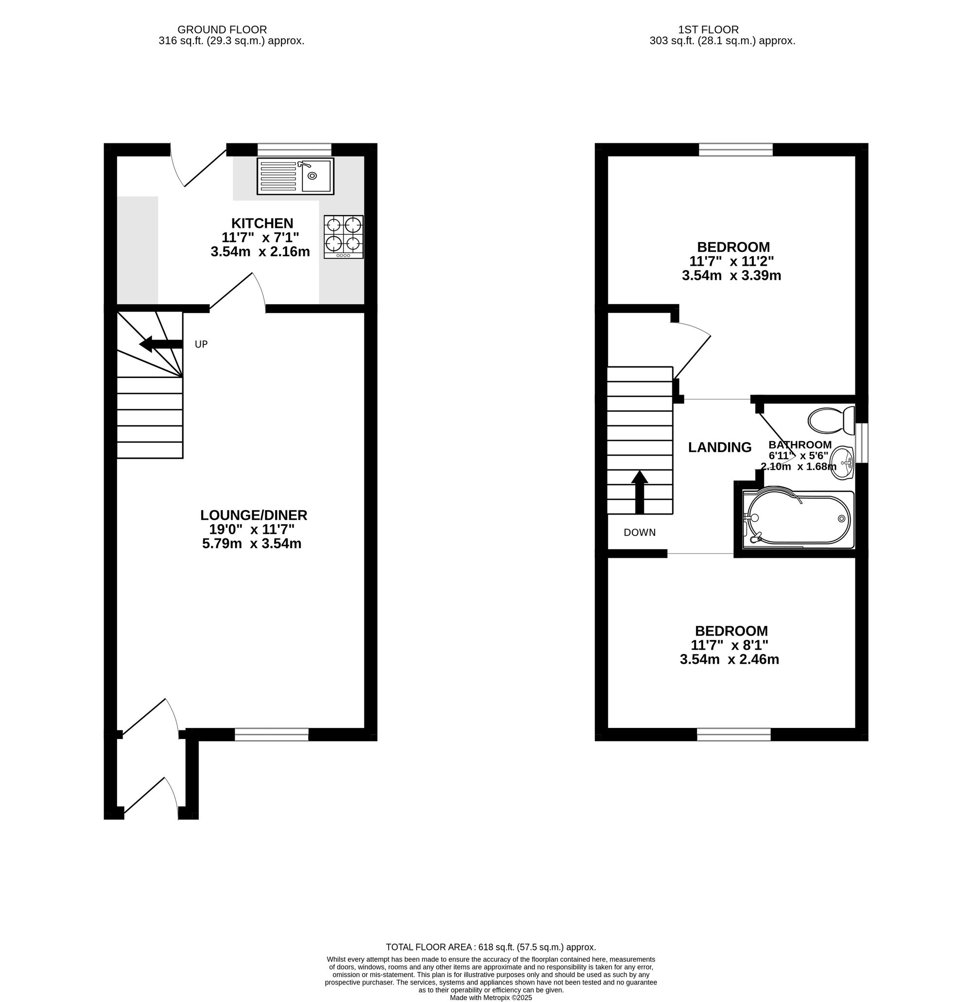 46 Springfield Close, Cwmbran floorplan