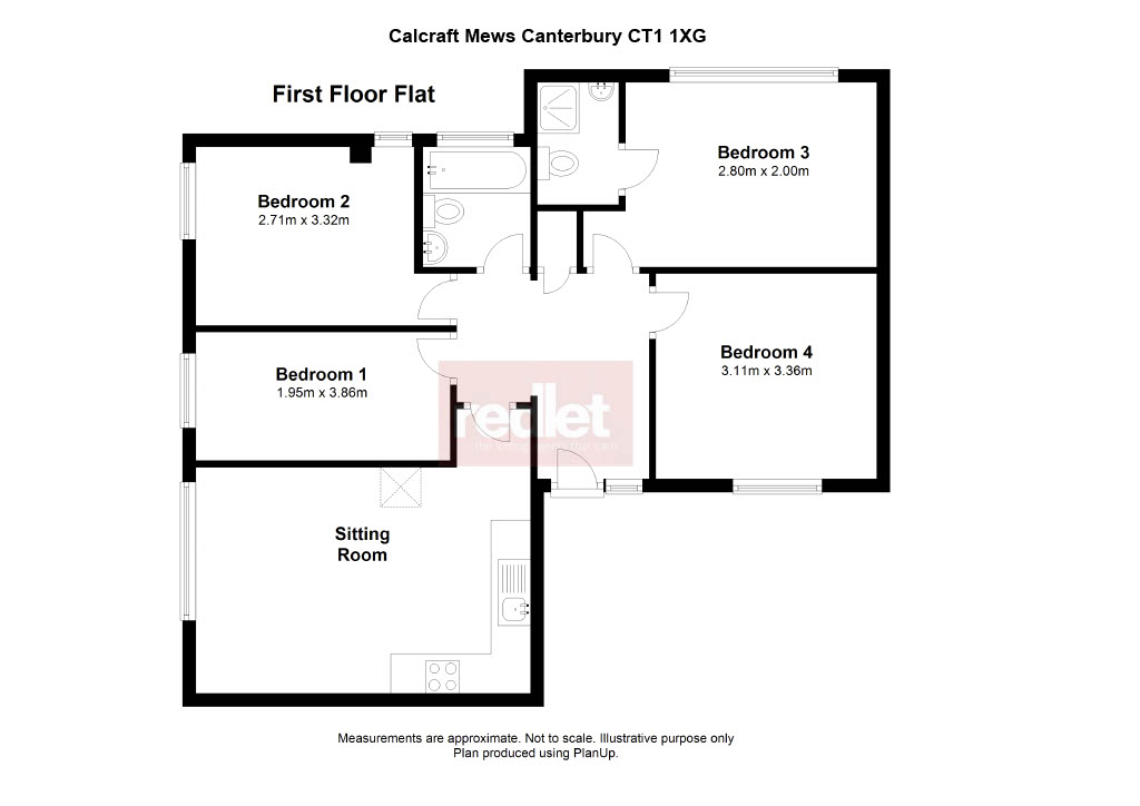 8 Calcraft Mews, Calcraft Mews, Cantebury, CT1 1XG, Canterbury floorplan