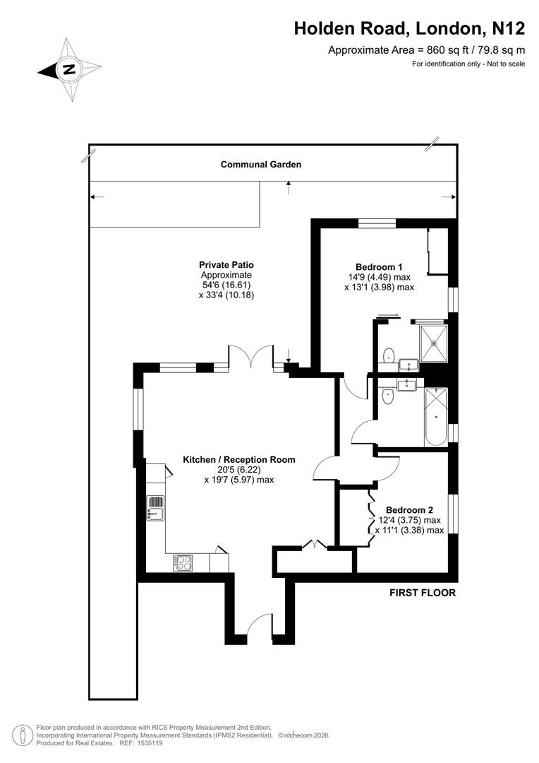 Holden Road, Woodside Park floorplan