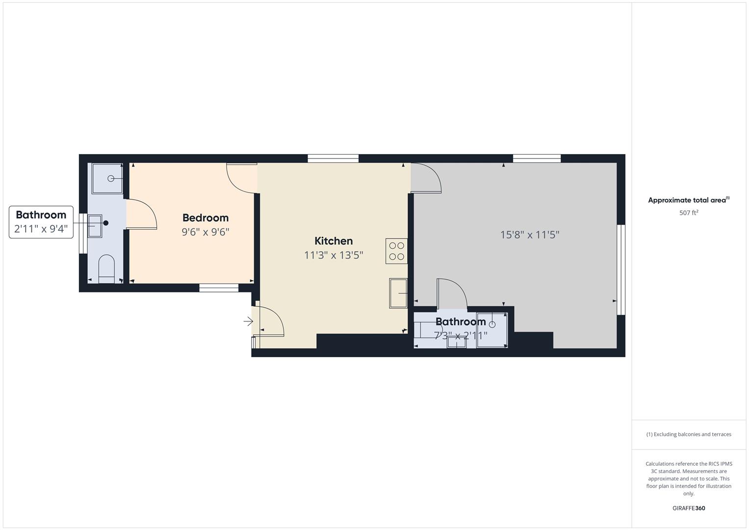117a, Derby Road, Leicestershire floorplan