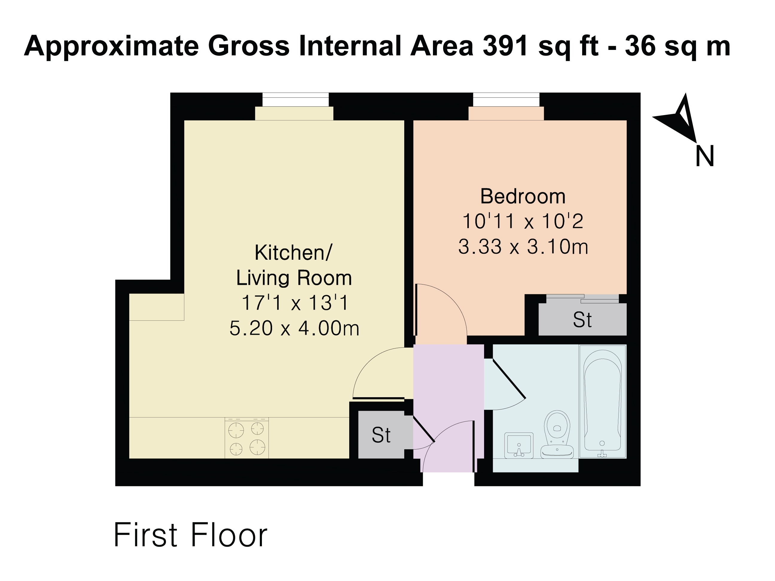 Guildford Street, Chertsey floorplan