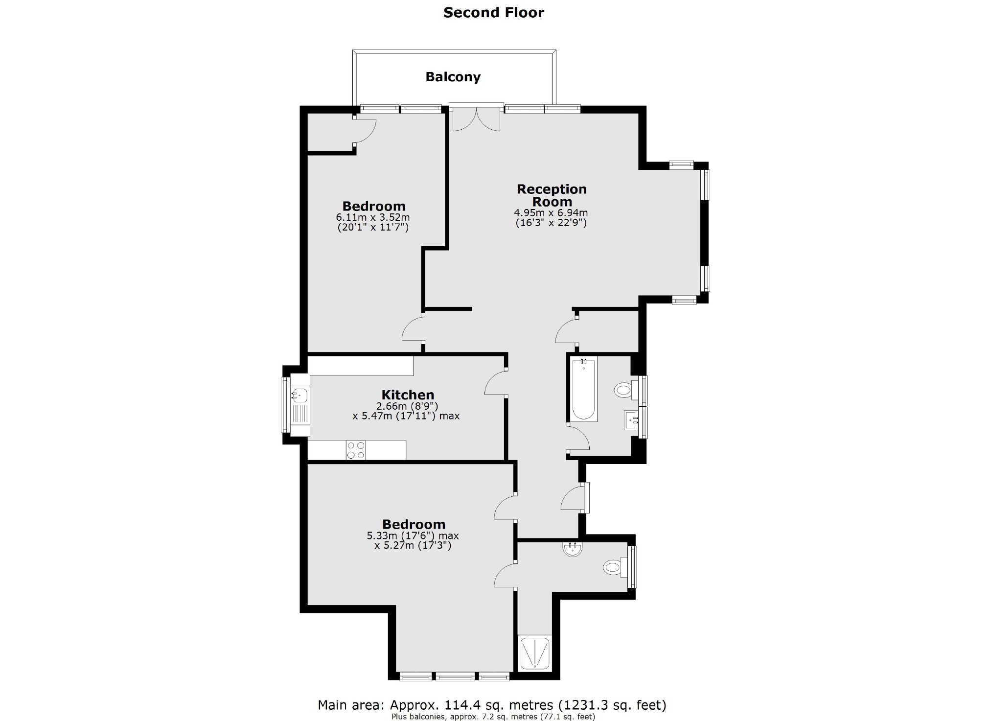 Castlebar Road, London W5, 2 bedroom flat for sale 60921466