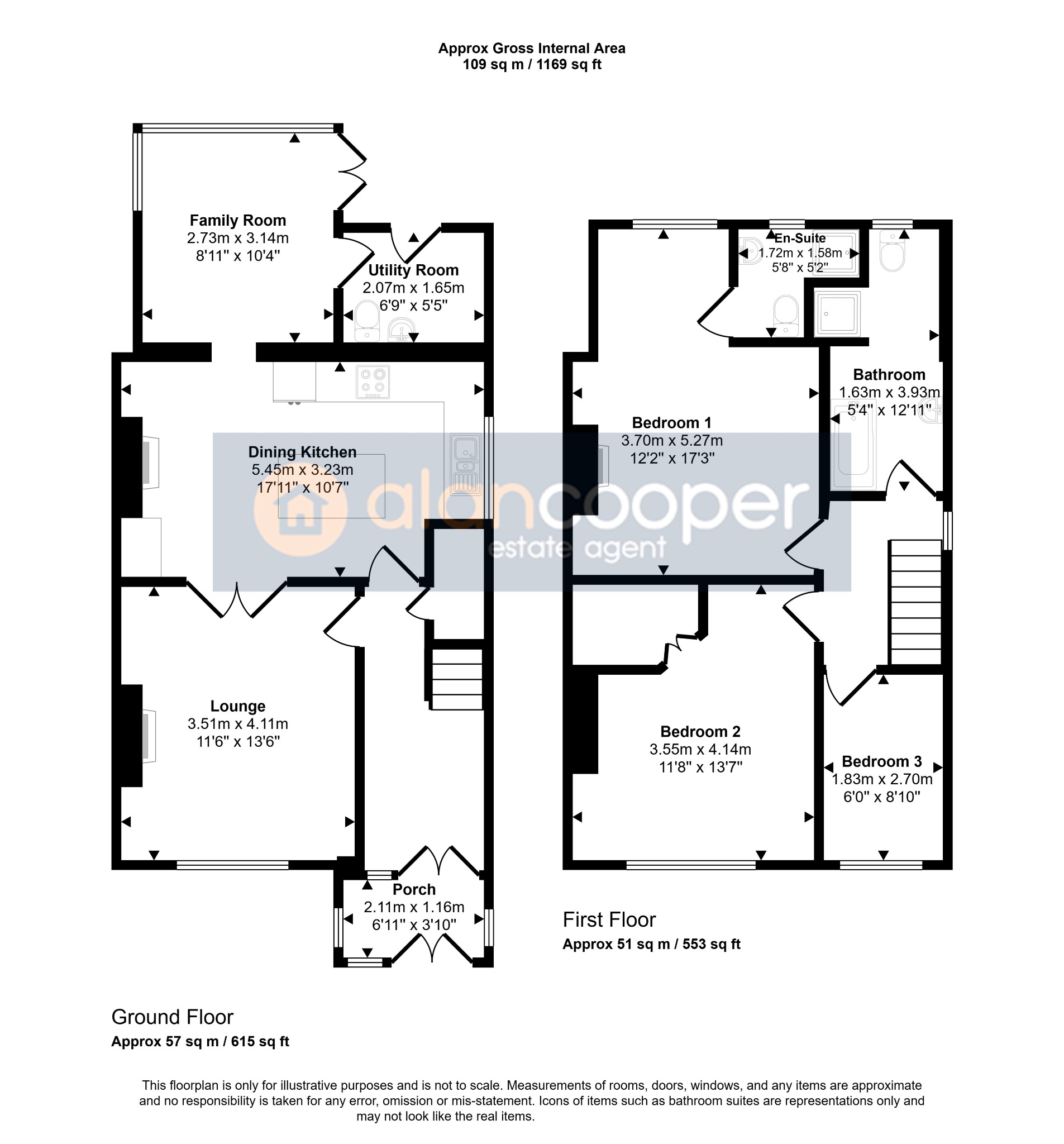 132 The Long Shoot, Nuneaton, Warwickshire floorplan