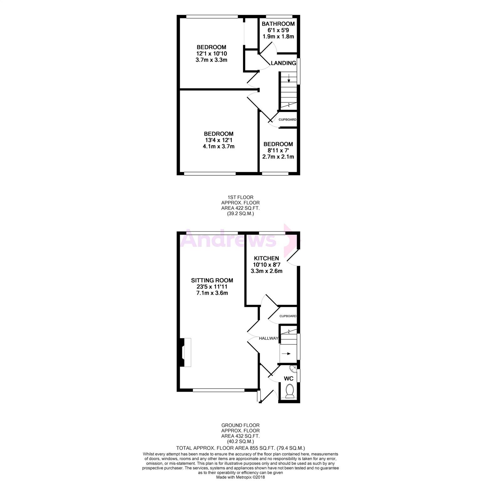 17, Chase Avenue, CHELTENHAM floorplan