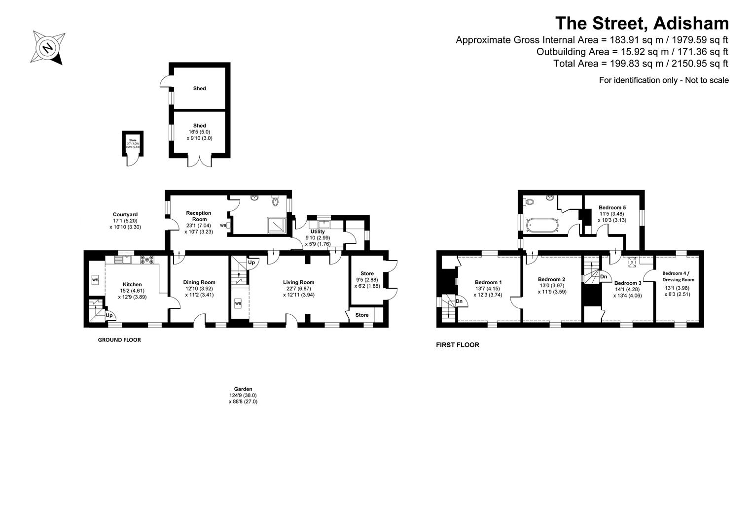 Pond Cottage, 2 The Street, Canterbury floorplan