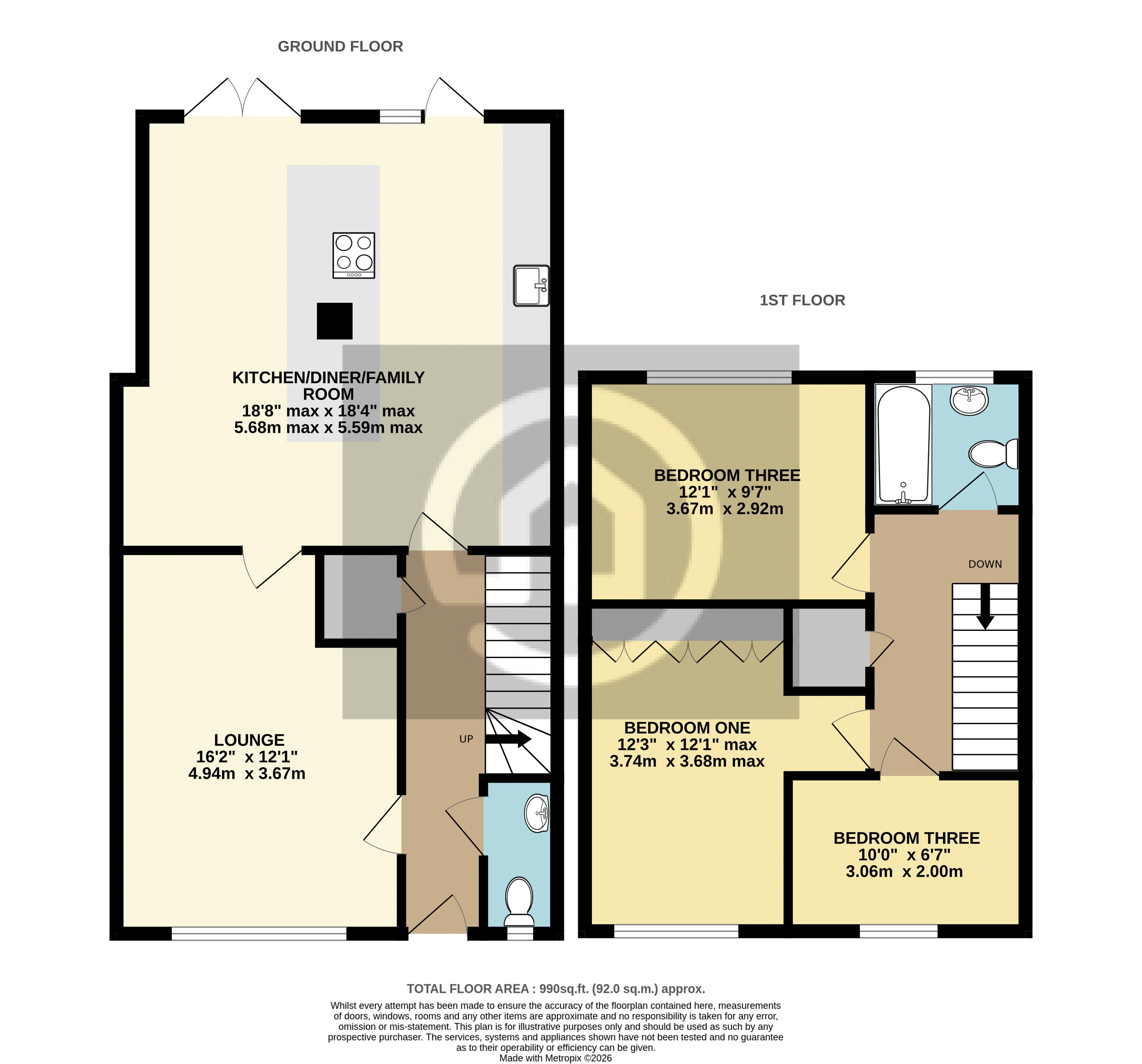 44, Bedford Road, Bedford floorplan