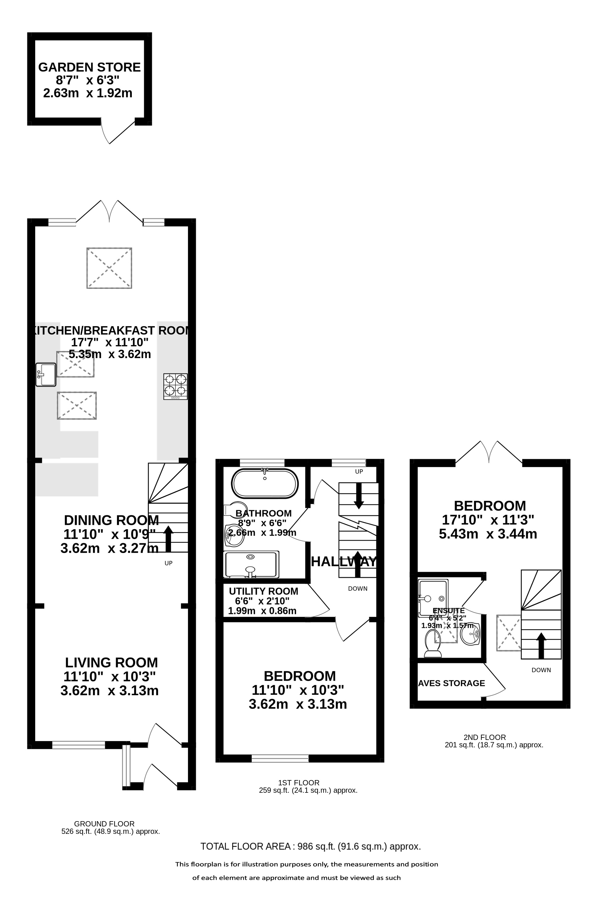 57, Grove Road, Hertfordshire floorplan