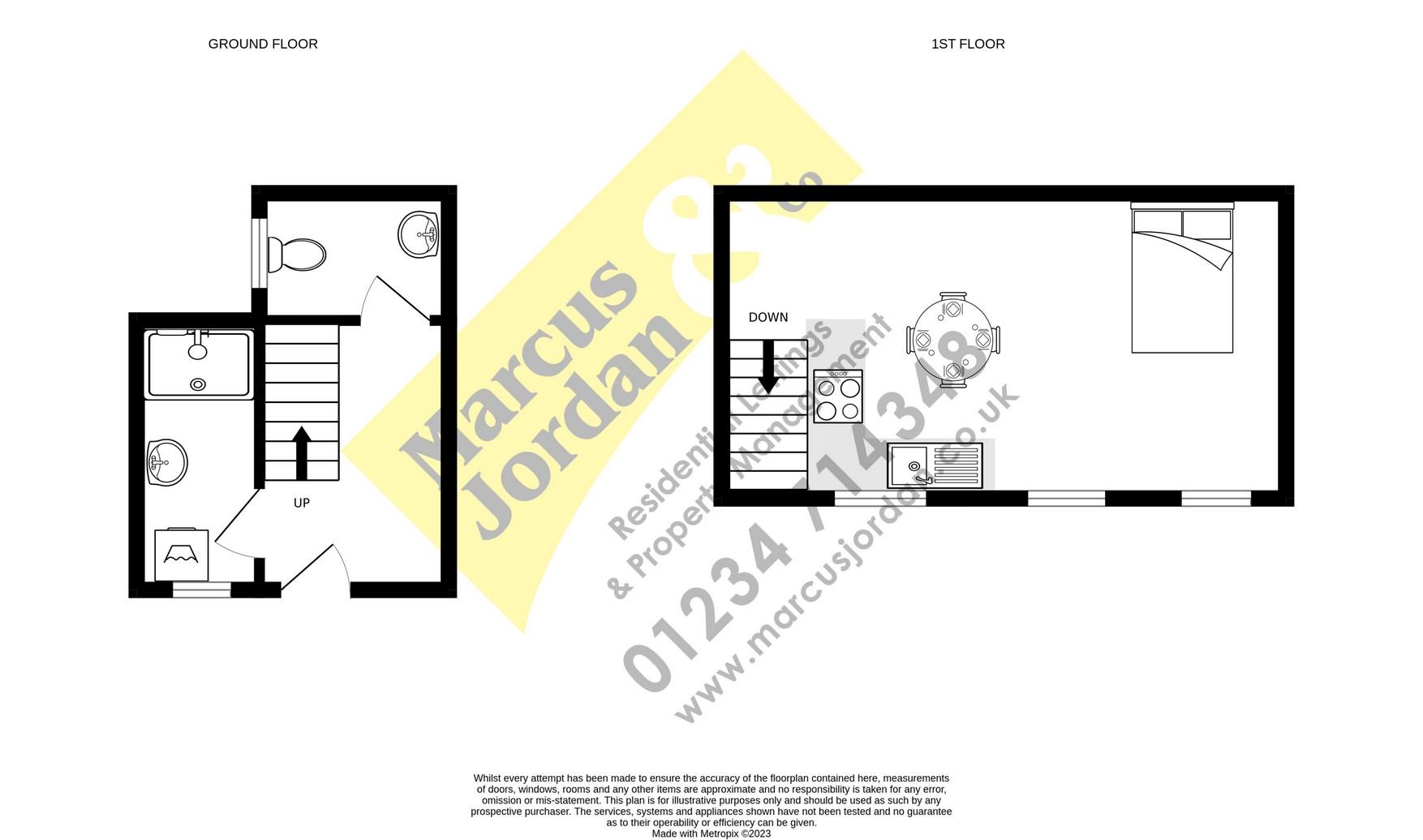 The Annexe, 9B, West Street, Olney floorplan